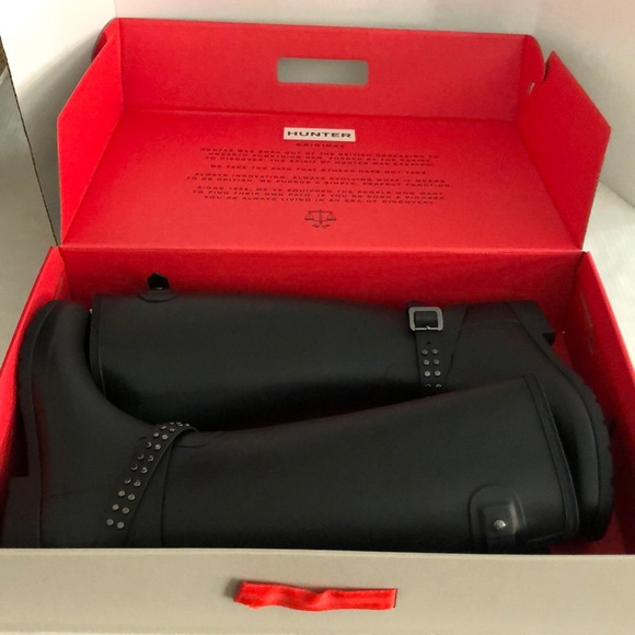 Hunter black Matte original tall boots - Picture 3 of 6